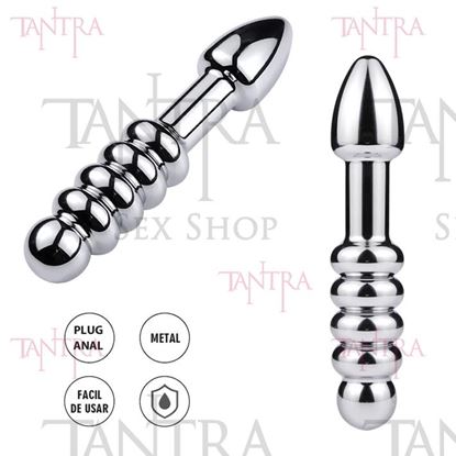 Plug doble punta metalico